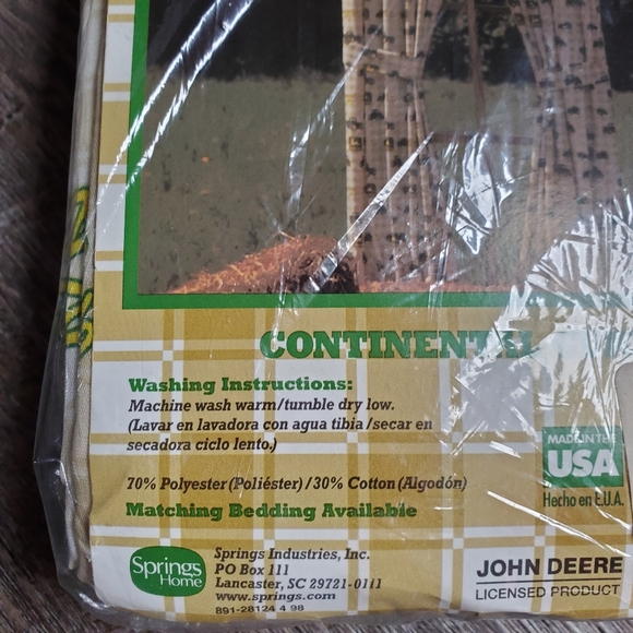 Vintage John Deere Courtain Drapes New 2 Included - Picture 2 of 3